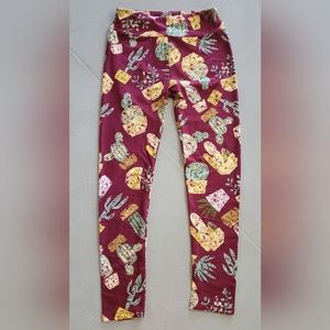 Lularoe Cactus Succulent Leggings OS
